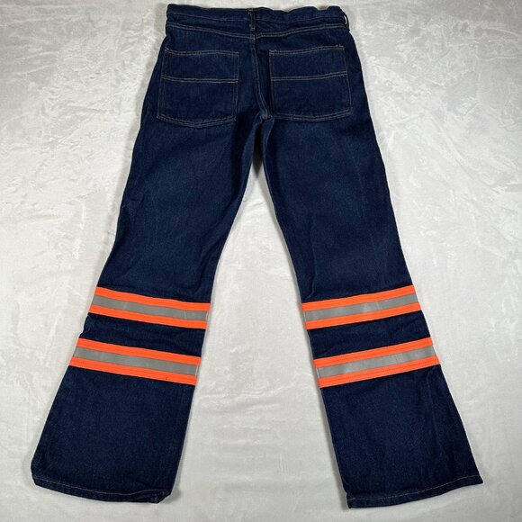 CALPIA Jeans Men Size W34 L30 Reflective Visibility Safe 100% Cotton Made in USA - Picture 9 of 9